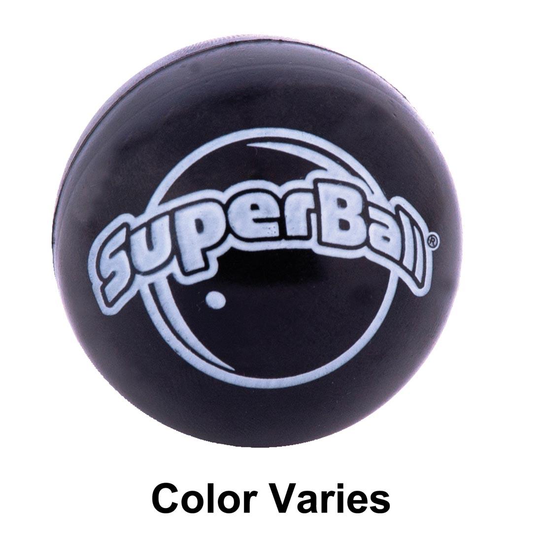 Superball Bouncy Ball, with the words, "color varies"