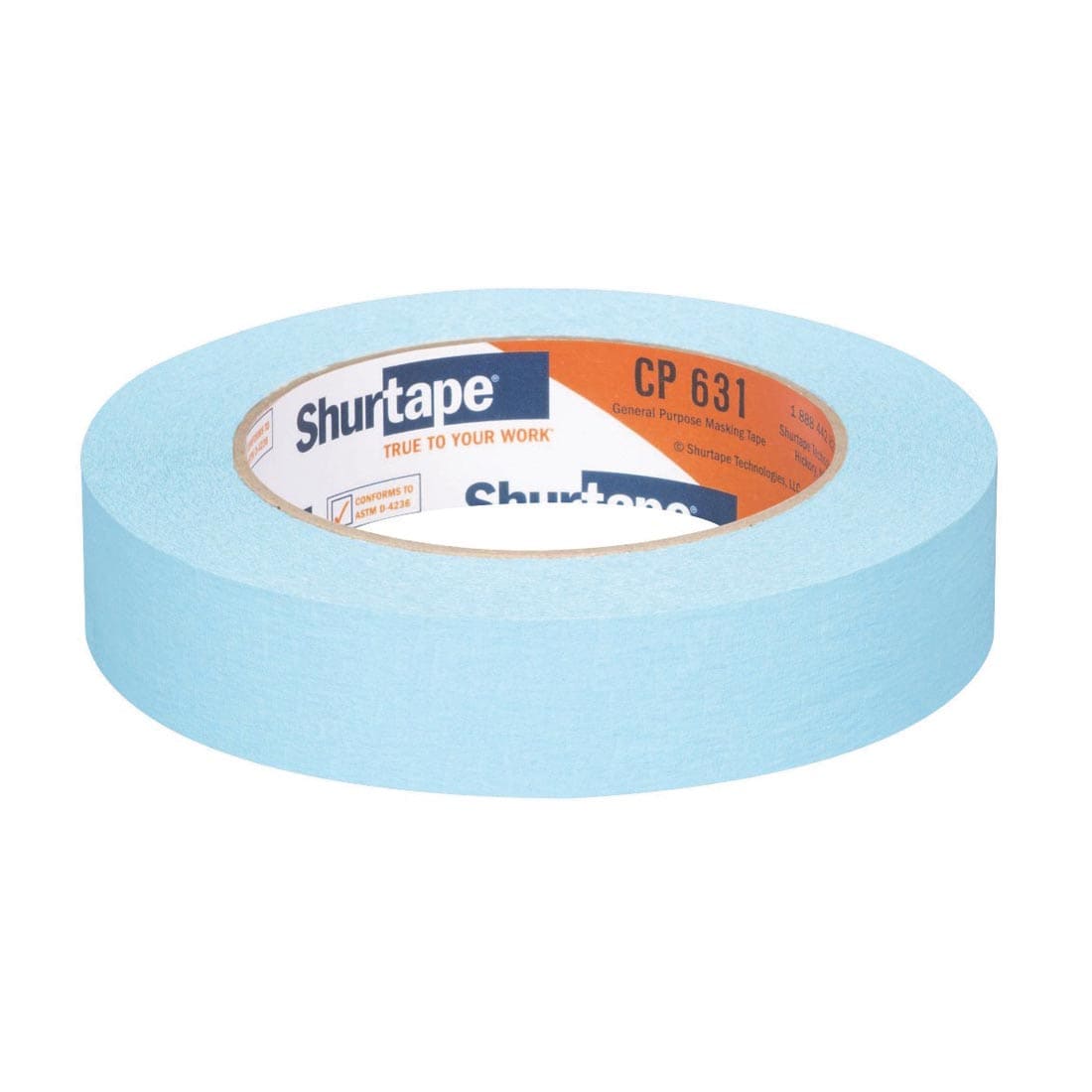 Light Blue Shurtape CP 631 General Purpose Masking Tape