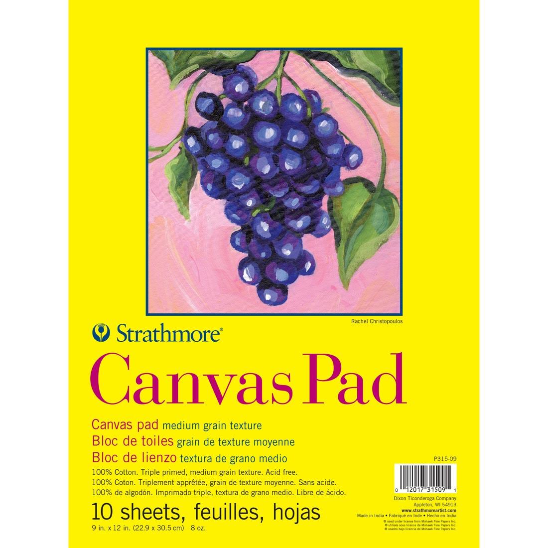 Strathmore 300 Series 9x12" Canvas Pad