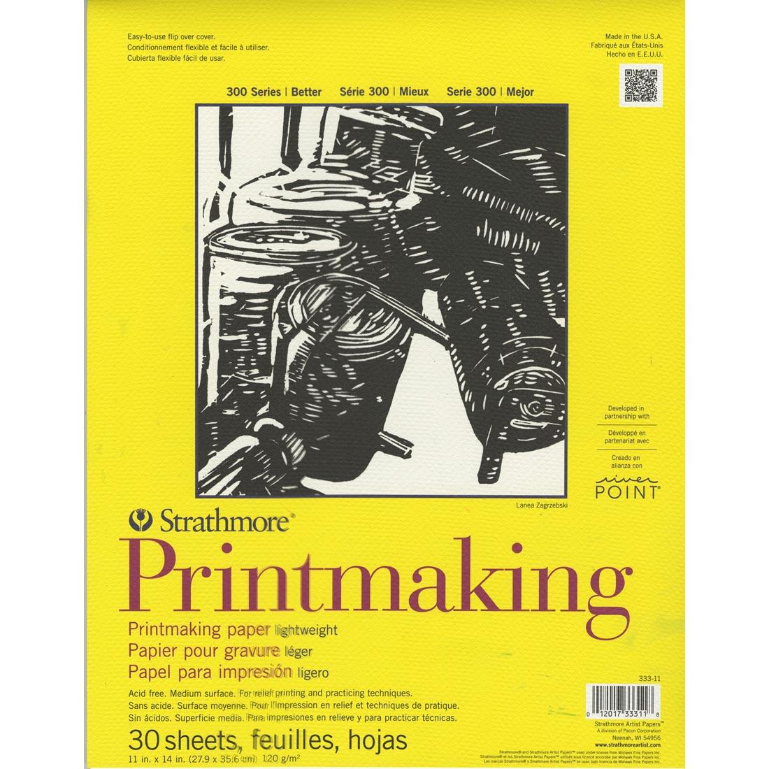 Strathmore 300 Series Lightweight Printmaking Paper Pad