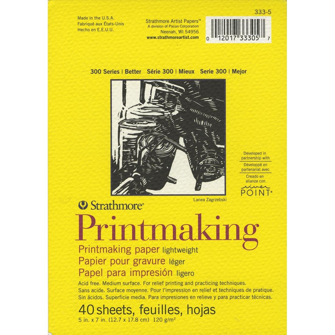 Strathmore 300 Series Lightweight Printmaking Paper Pad