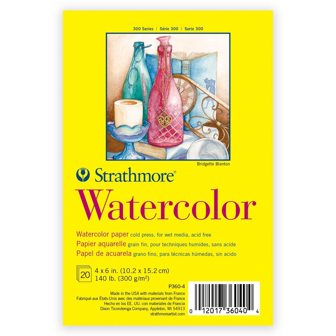 Strathmore 300 Series Watercolor Paper Pad 4x6"