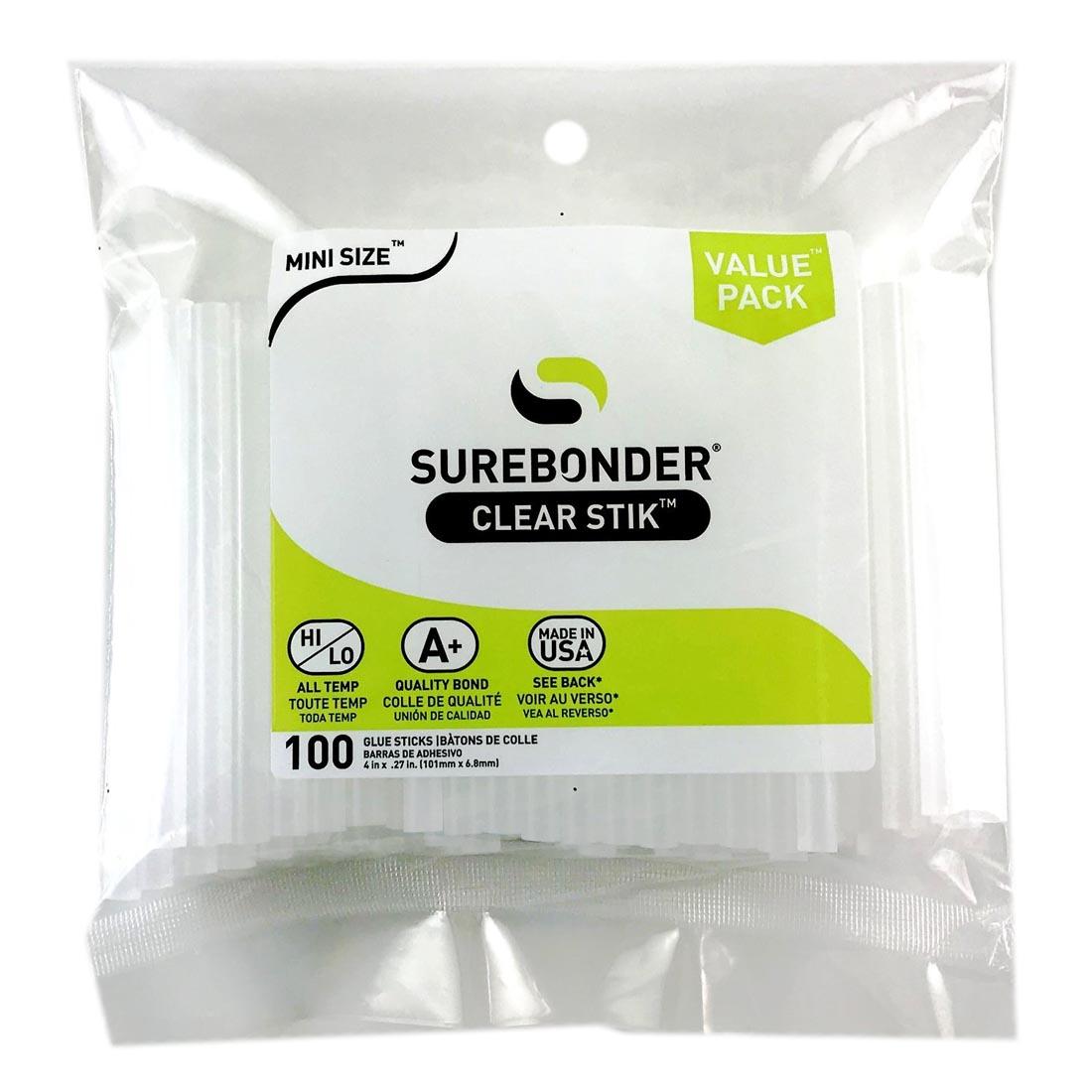 Surebonder Mini Glue Sticks-100 Value Pack