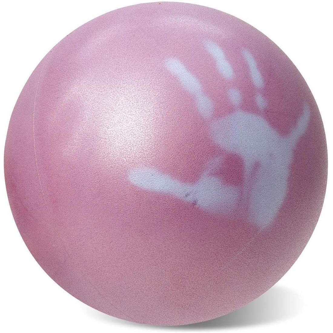 Magic Gertie Ball with a color-changed handprint on it