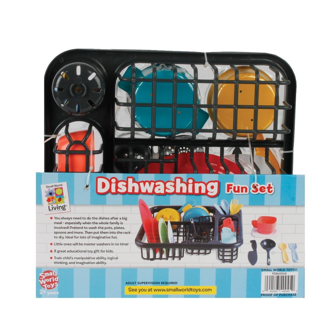 back of package of the Dishwashing Fun Set