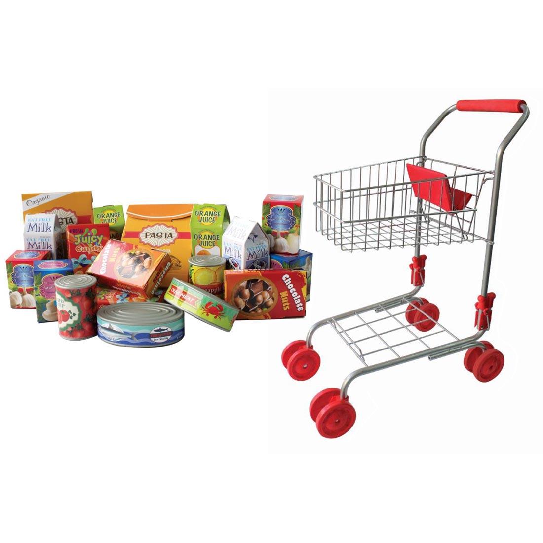 My Trolley Shopping Cart With Groceries