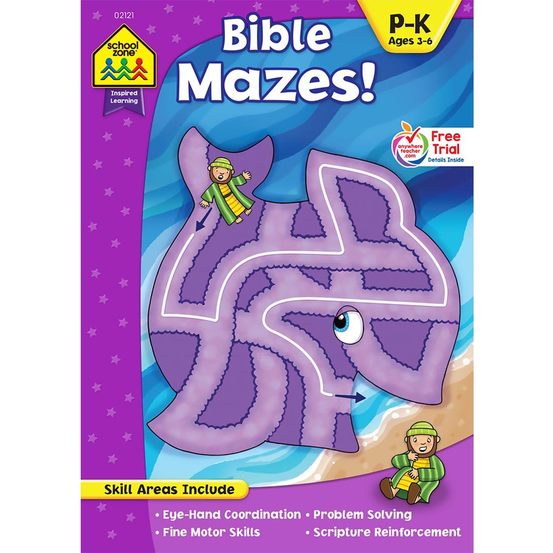 Cover of School Zone Book Bible Mazes