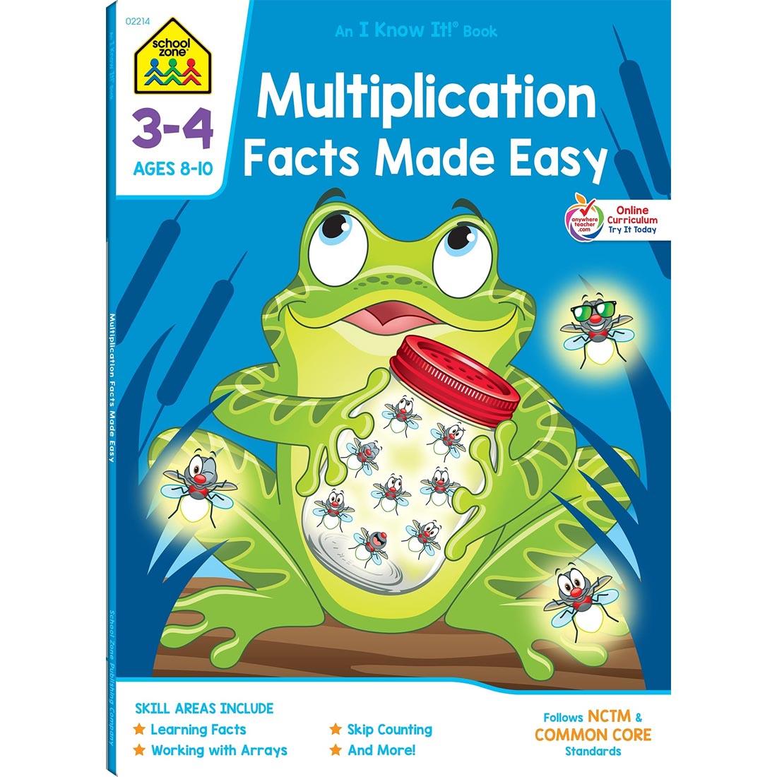 Cover of School Zone Multiplication Facts Made Easy Workbook