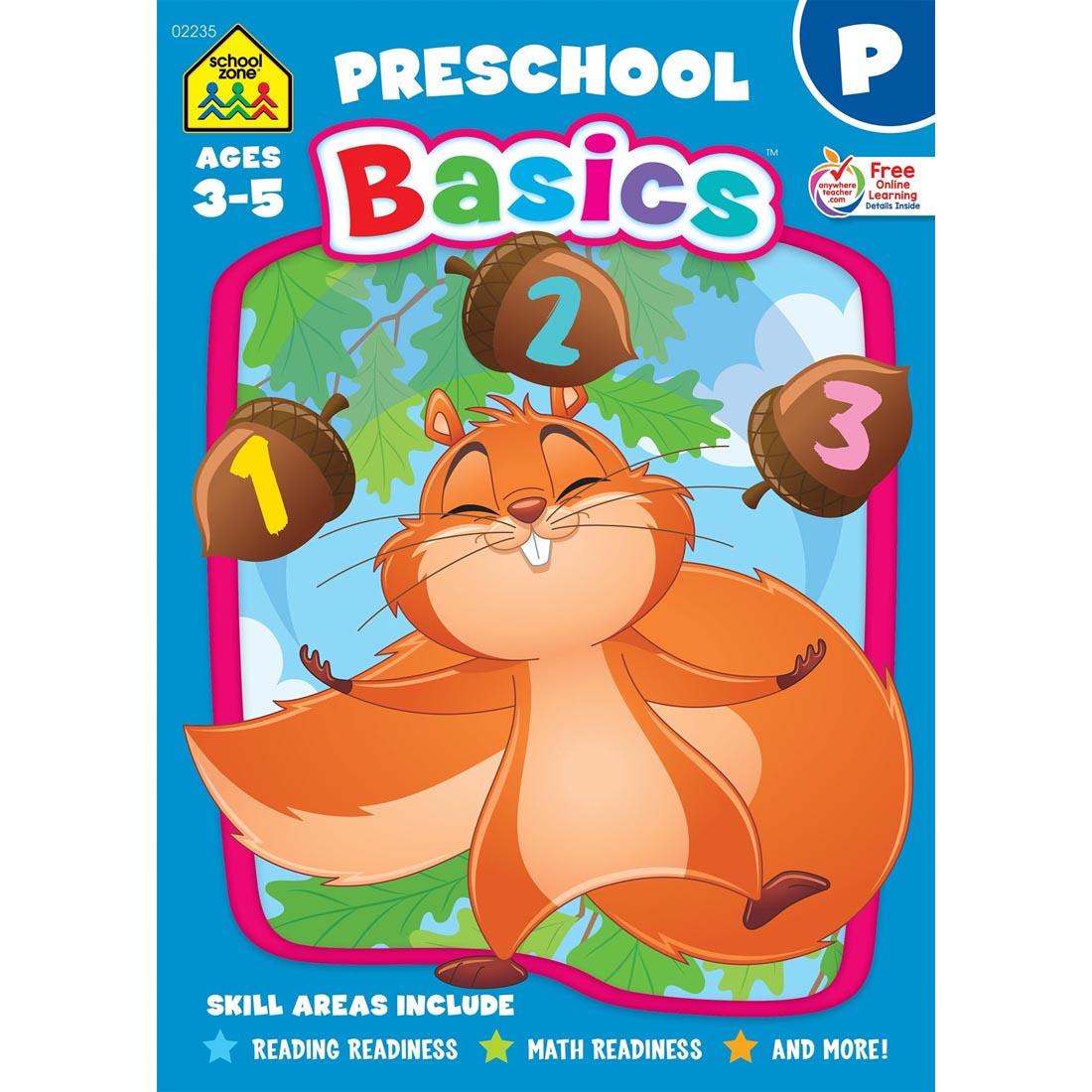 Cover of School Zone Preschool Basics Workbook