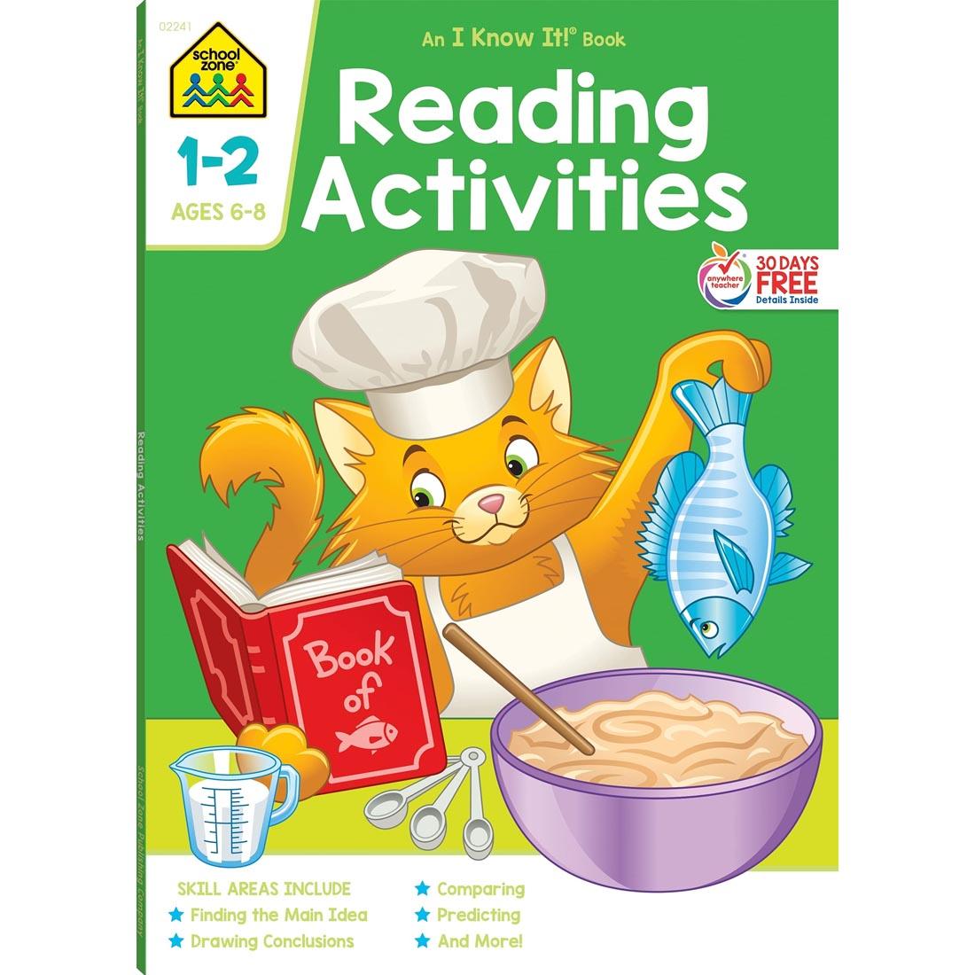 Cover of School Zone Reading Activities Workbook Grades 1-2