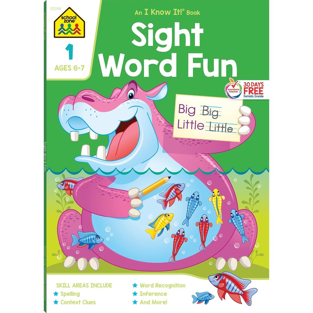 Cover of School Zone Sight Word Fun Workbook