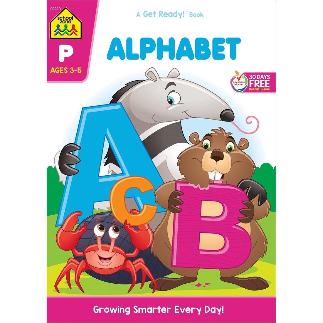 Cover of School Zone Alphabet Deluxe Edition Workbook