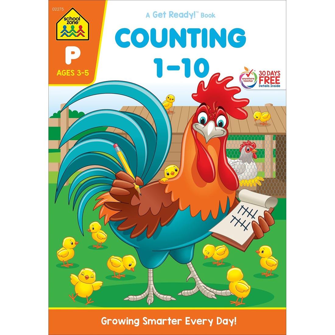 Cover of School Zone Counting 1-10 Deluxe Edition Workbook