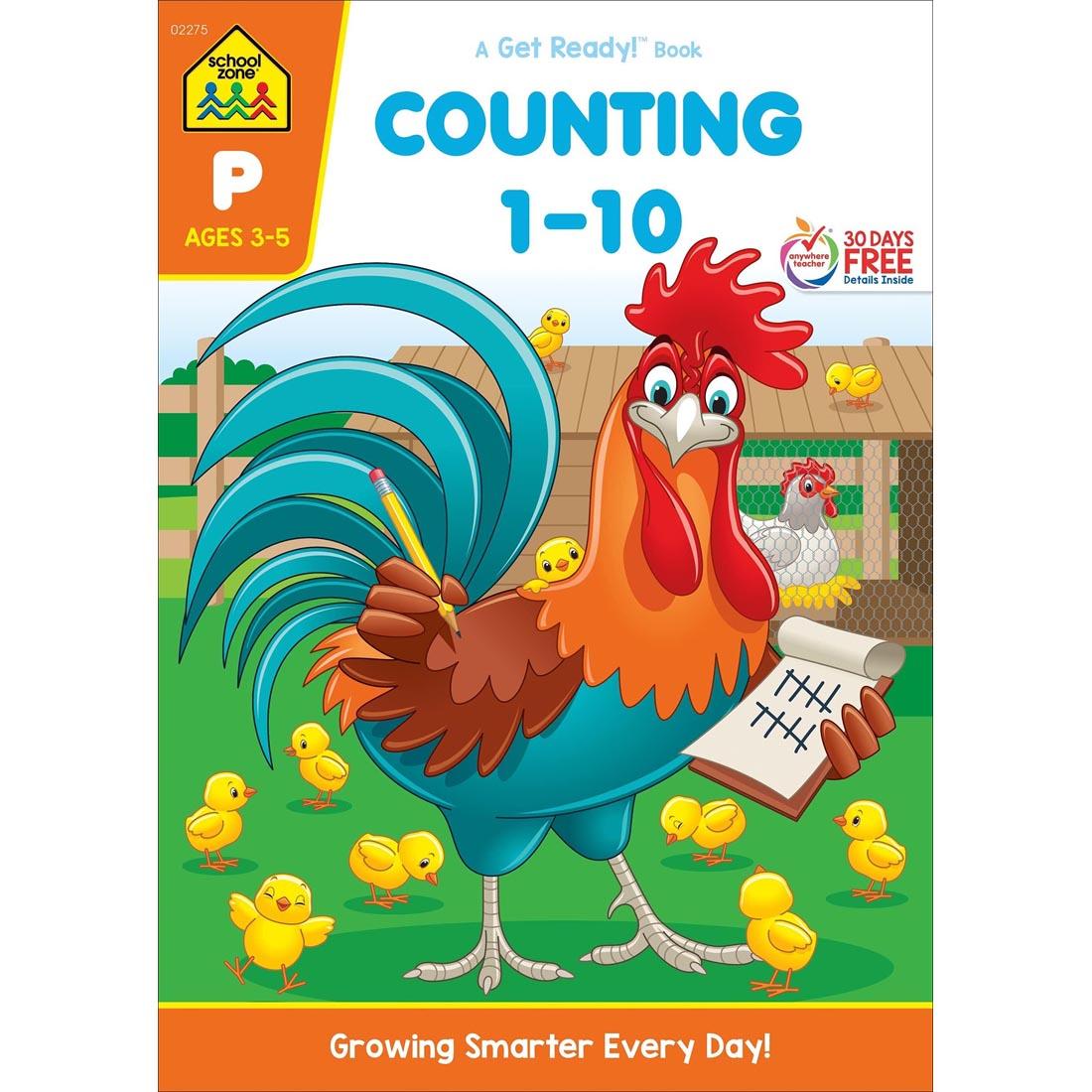 Cover of School Zone Counting 1-10 Workbook