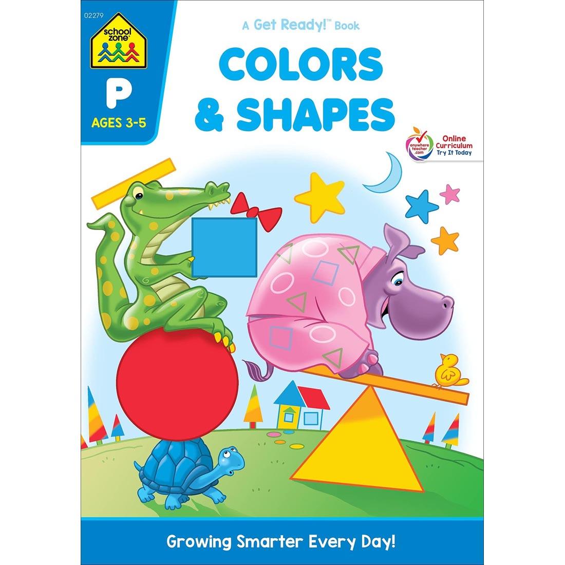 Cover of School Zone Colors & Shapes Deluxe Edition Workbook