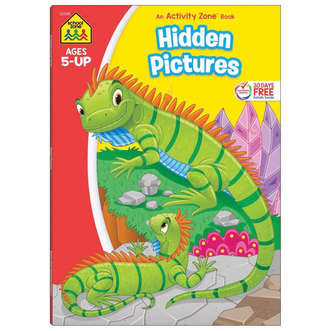 Cover of School Zone Hidden Pictures Deluxe Edition Activity Zone Workbook
