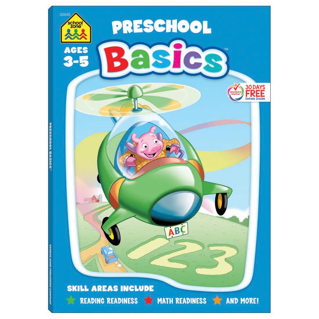 Cover of School Zone Super Deluxe Preschool Basics Workbook
