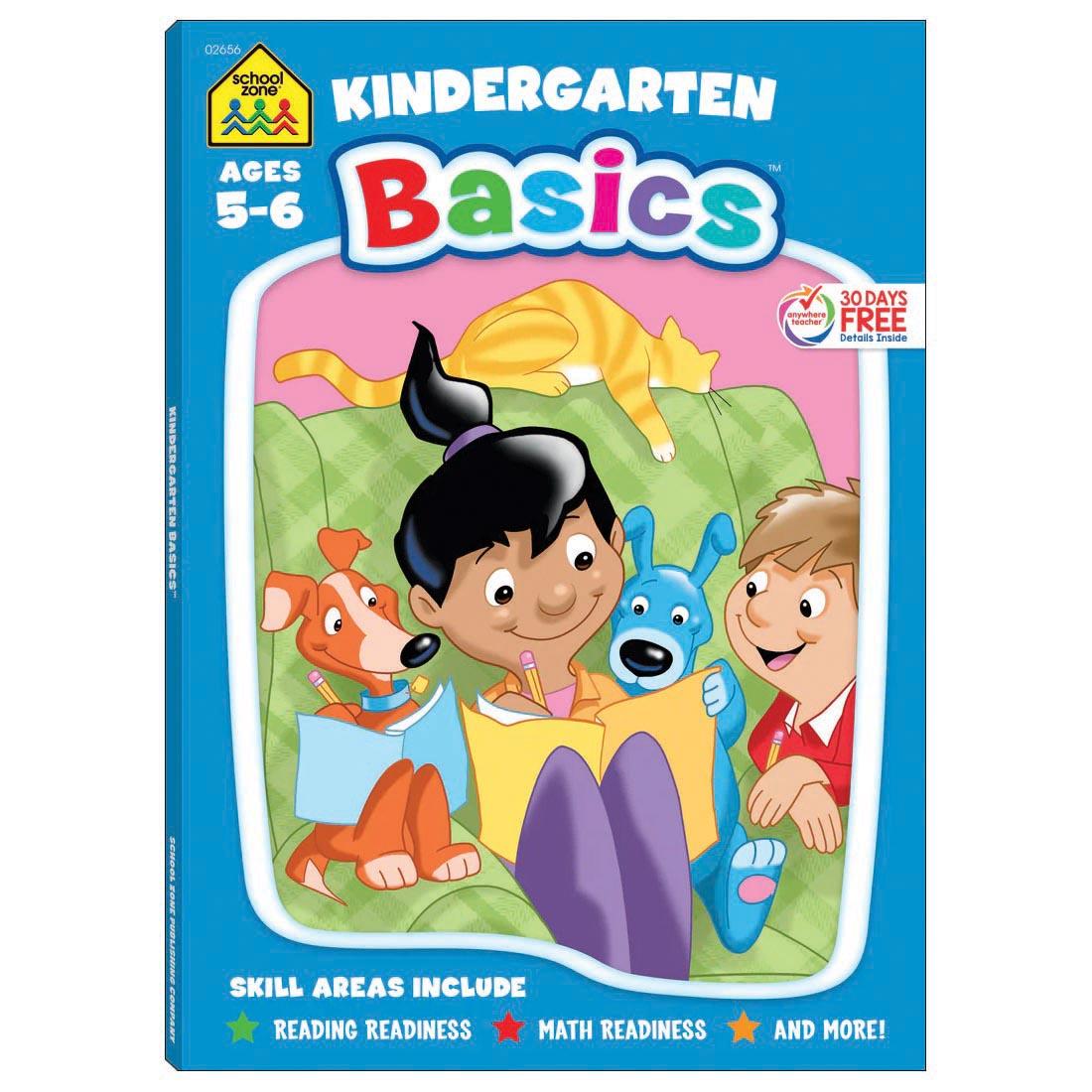 Cover of School Zone Super Deluxe Kindergarten Basics Workbook