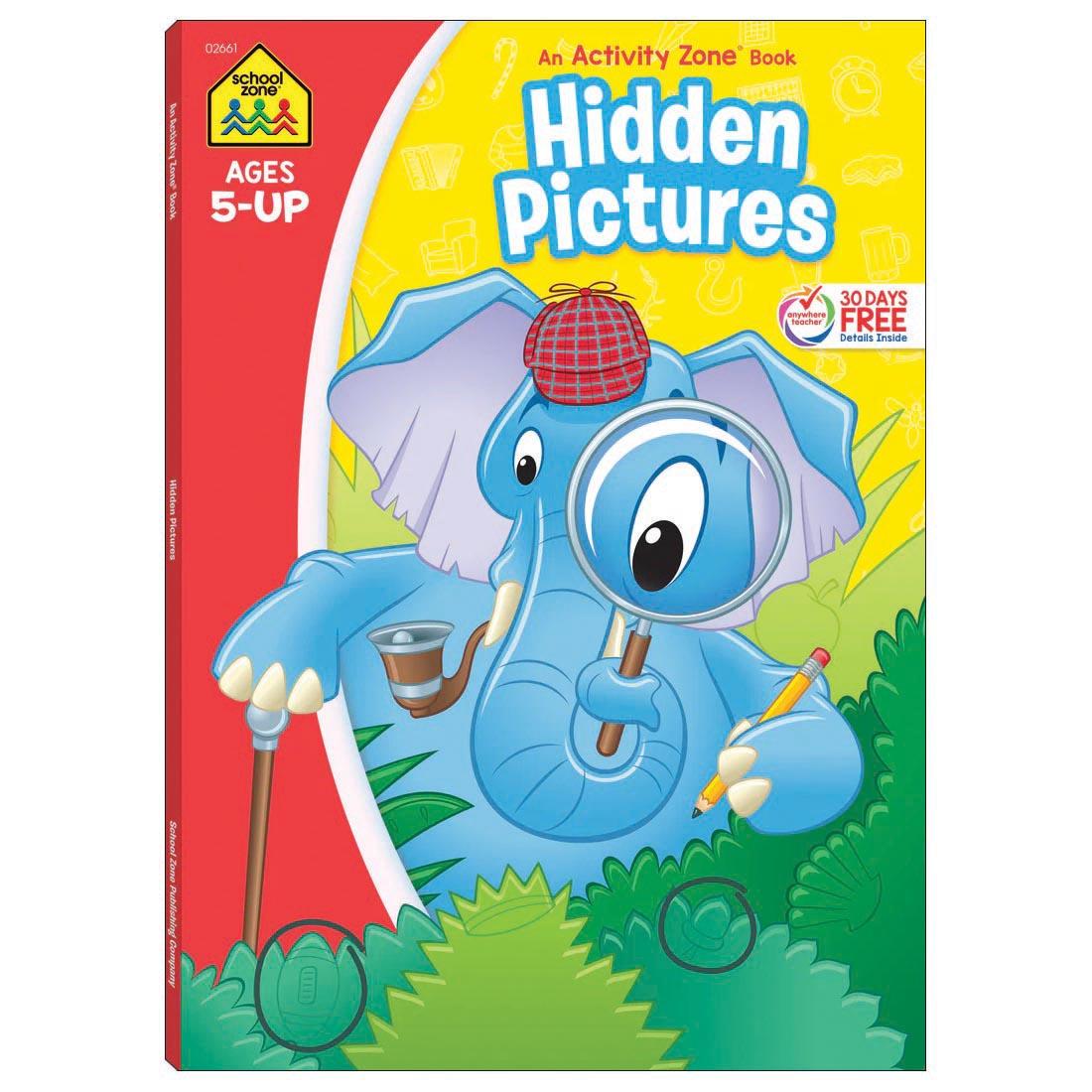 Cover of School Zone Super Deluxe Hidden Pictures Workbook