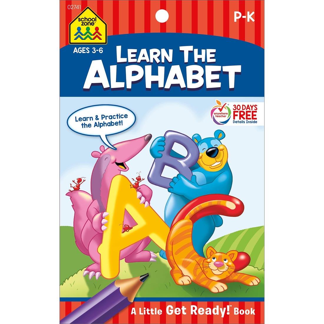 Cover School Zone Learn The Alphabet Little Get Ready! Book