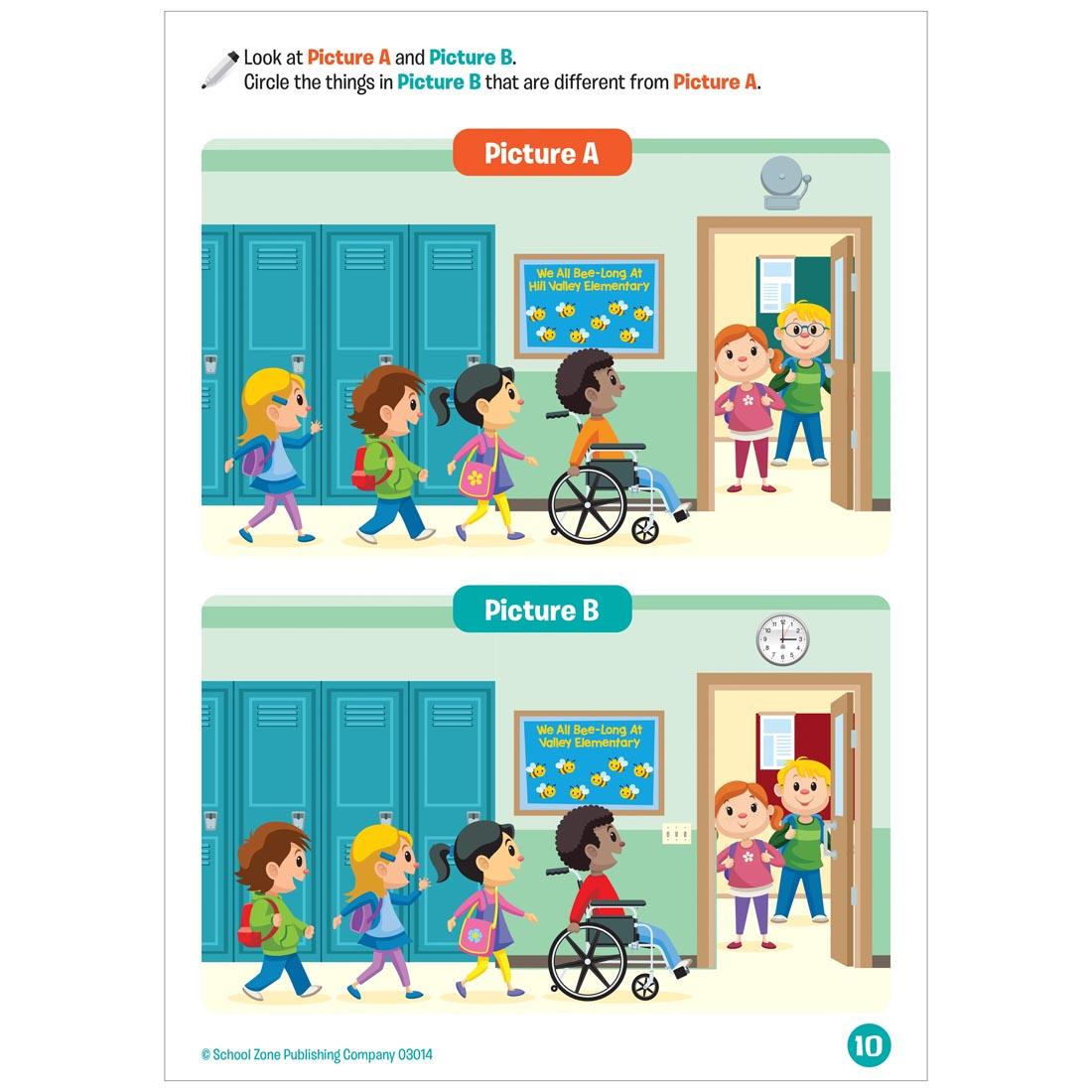 page from the Preschool Fun! Write & Reuse Workbook By School Zone