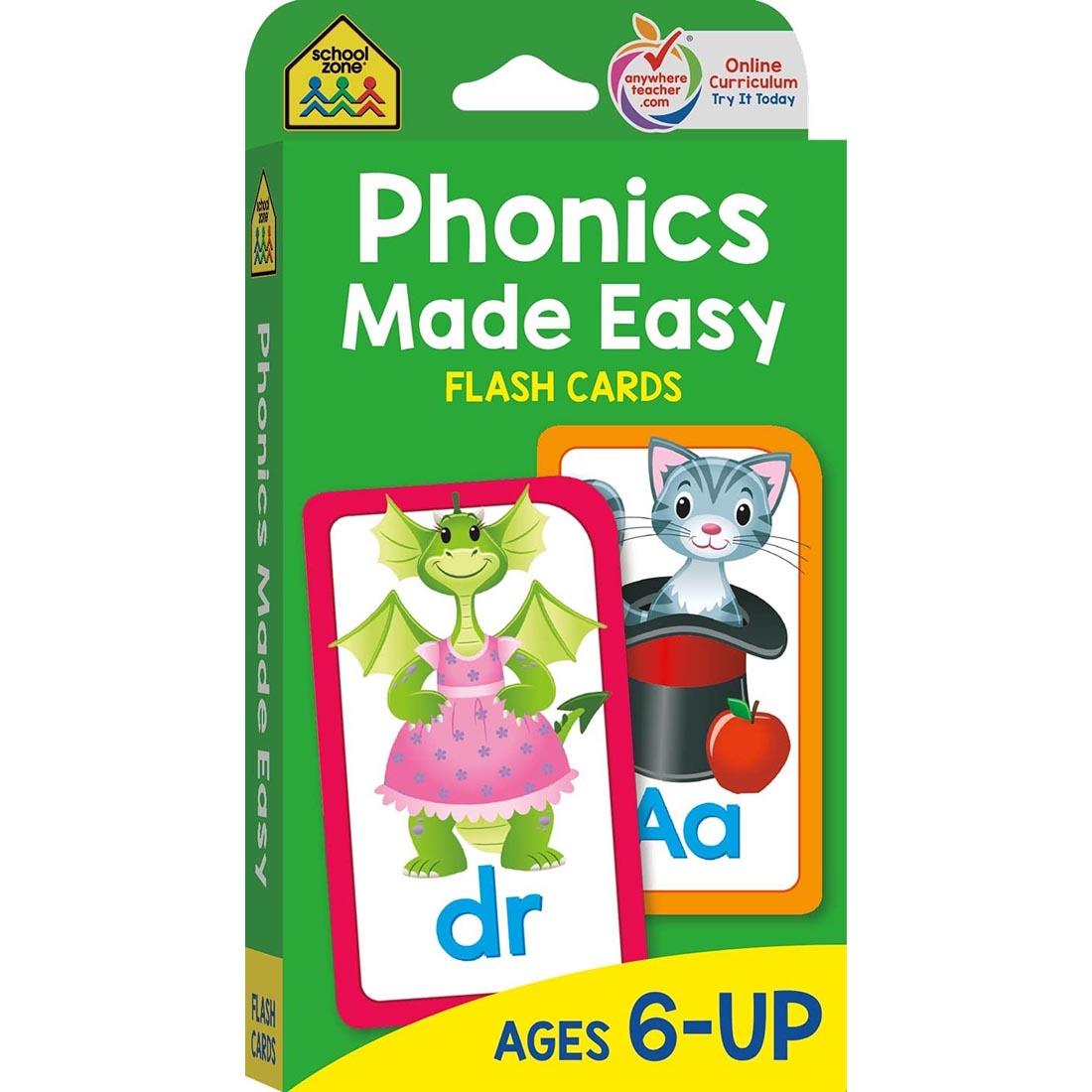 School Zone Phonics Made Easy Flash Cards