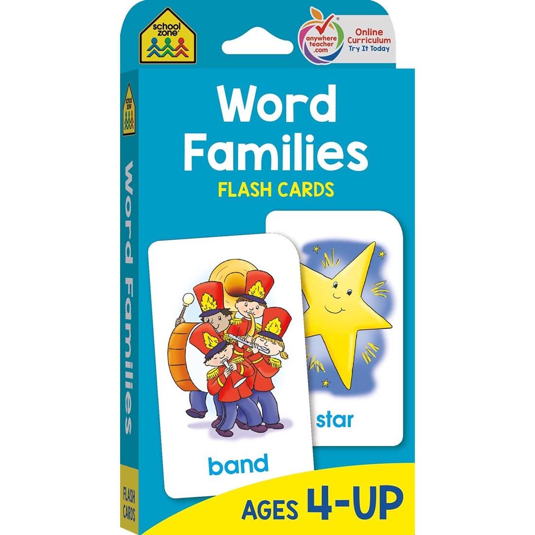 School Zone Word Families Flash Cards