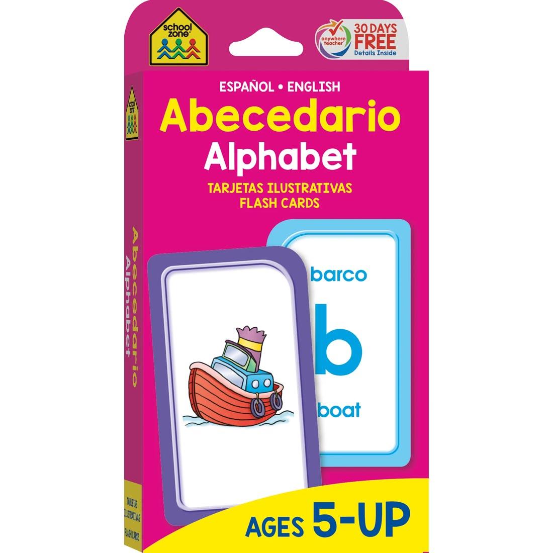 Package of Bilingual Alphabet Flash Cards by School Zone