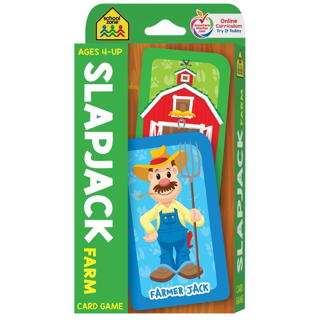 School Zone Slapjack Farm Card Game