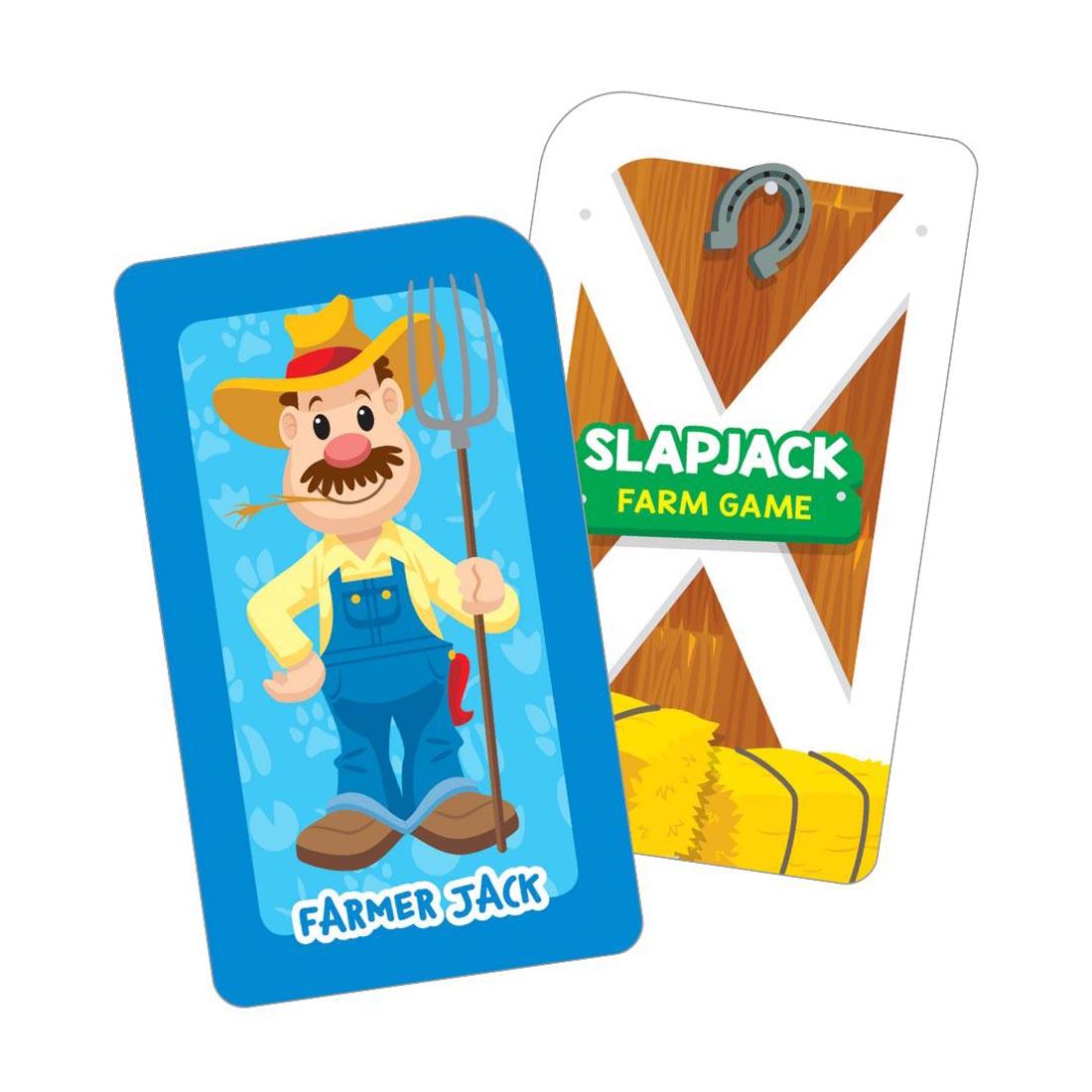 Sample farm image card from School Zone Slapjack Farm Card Game