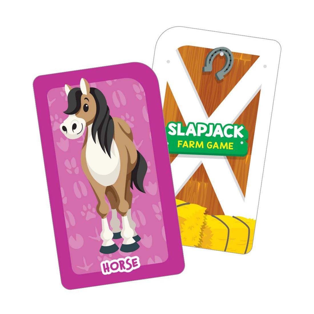 Sample farm image card from School Zone Slapjack Farm Card Game