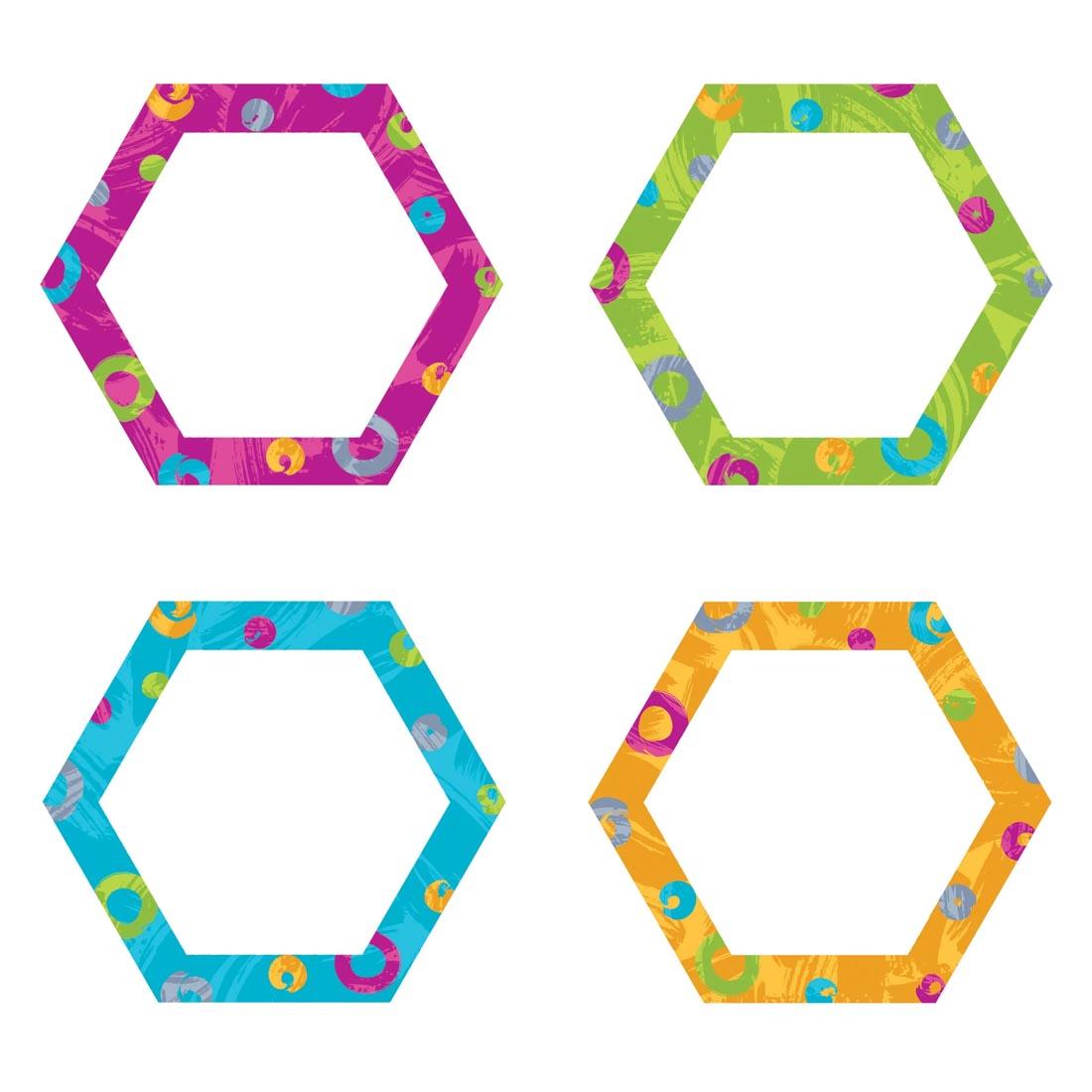 Four TREND Color Harmony Hexa-Swirls Classic Accents