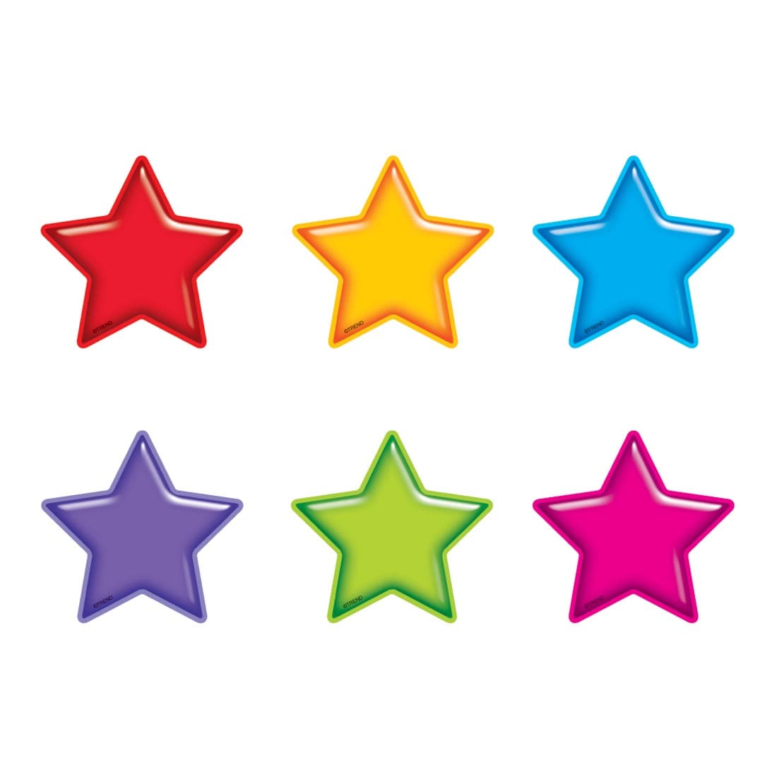 Six TREND Gumdrop Stars Mini Accents