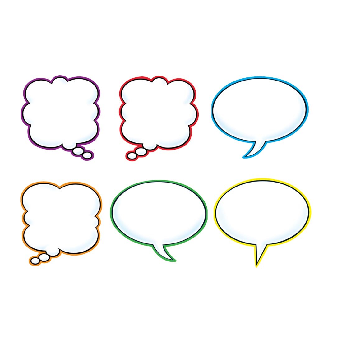 Six TREND Speech Balloons Classic Accents