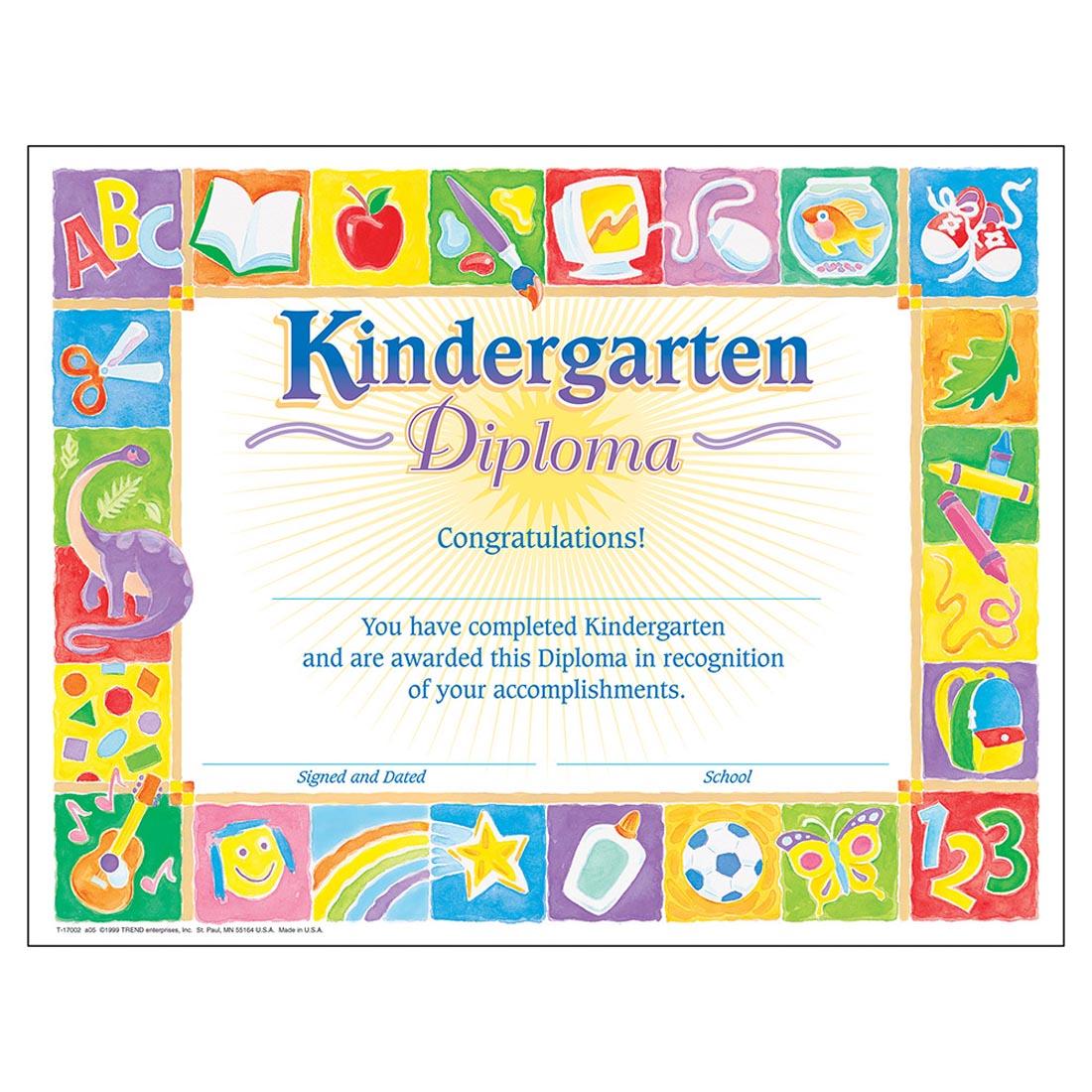TREND Kindergarten Classic Diploma Certificate