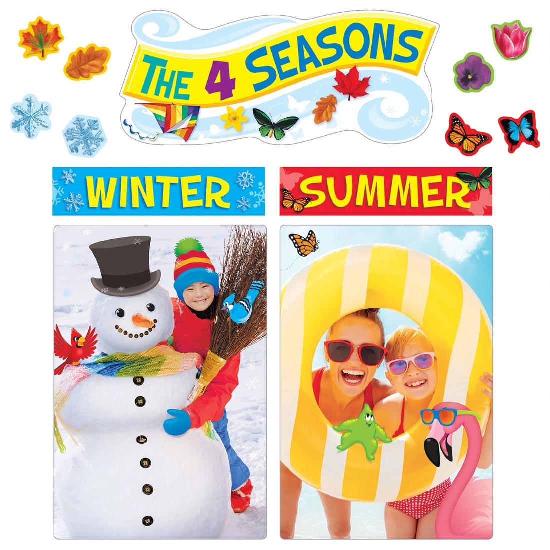 Winter and Summer posters from the TREND The 4 Seasons Learning Set