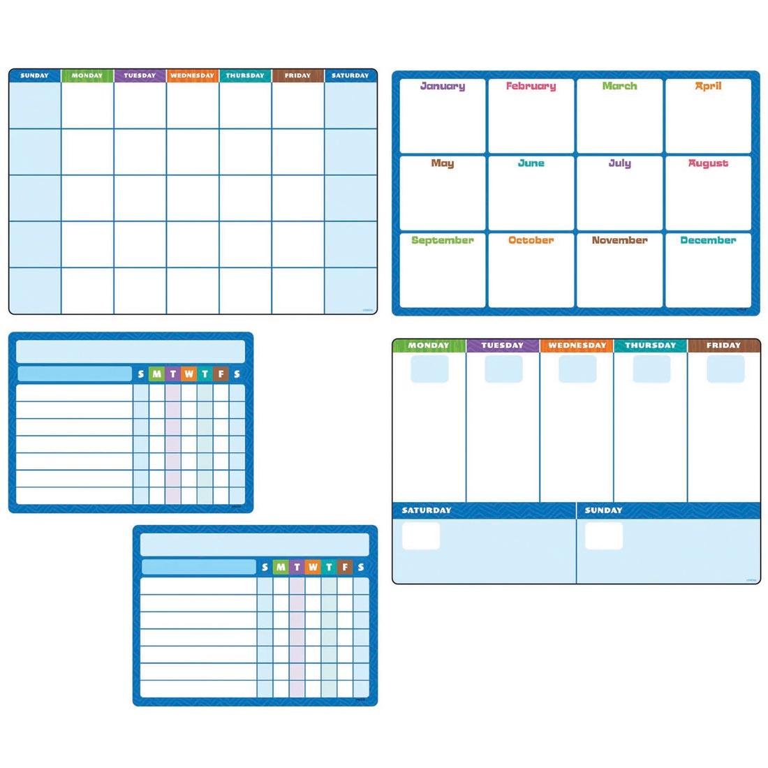 TREND Reusable Planner Sheets Wipe-Off Learning Set