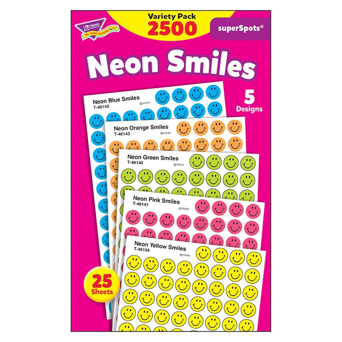 TREND Neon Smiles Super Spots Stickers