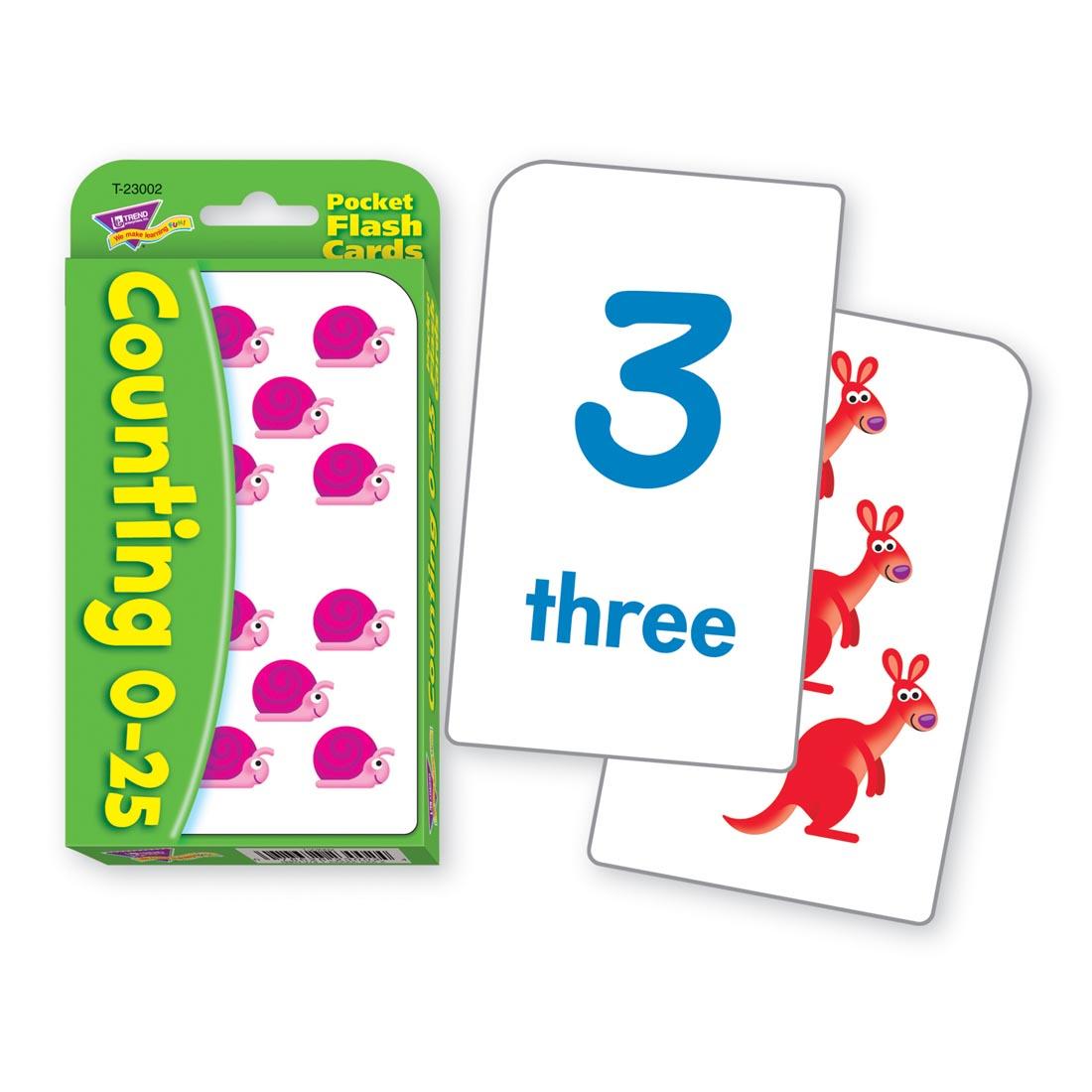 TREND Counting 0-25 Pocket Flash Cards