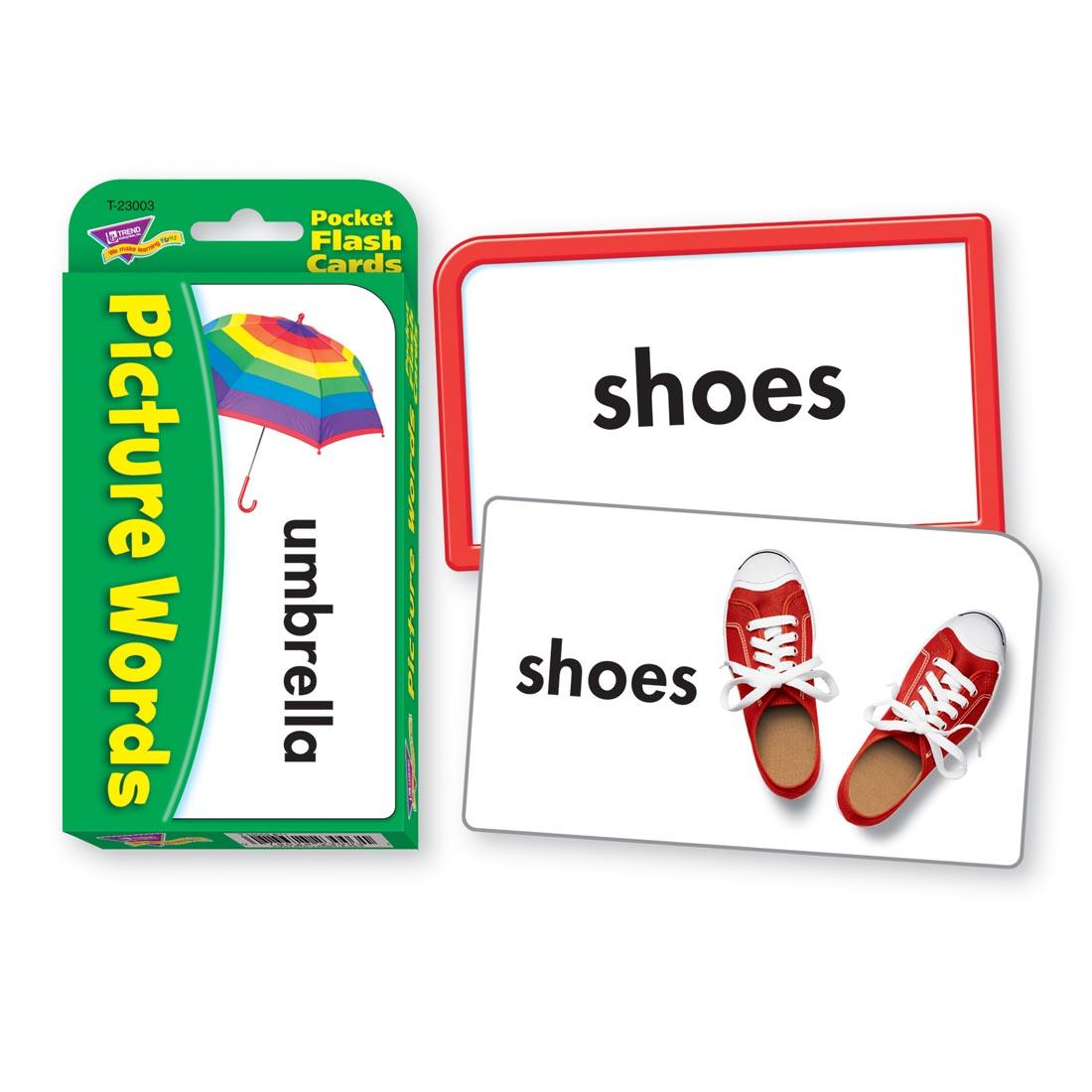 TREND Picture Words Pocket Flash Cards