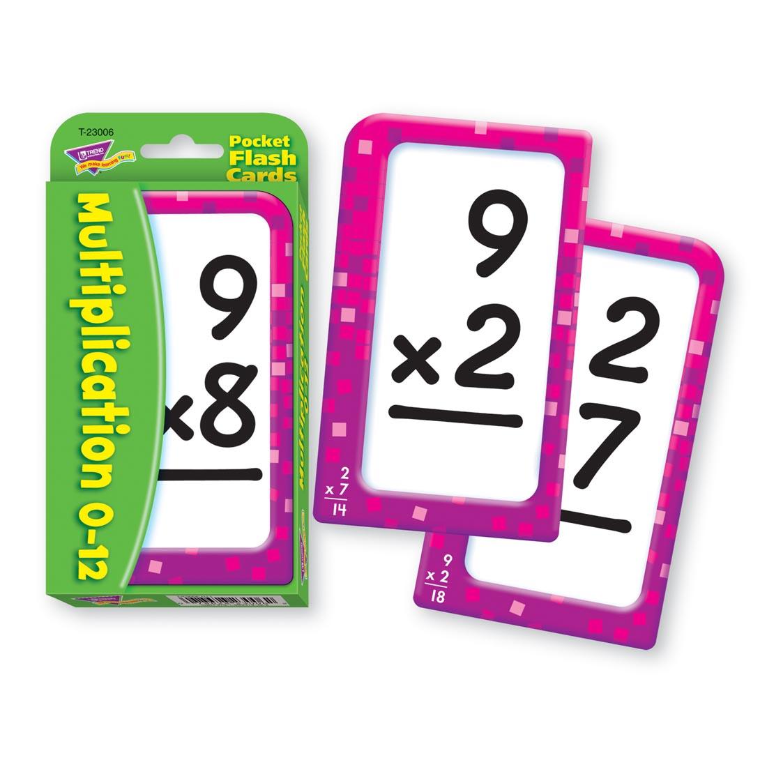 TREND Multiplication 0-12 Pocket Flash Cards