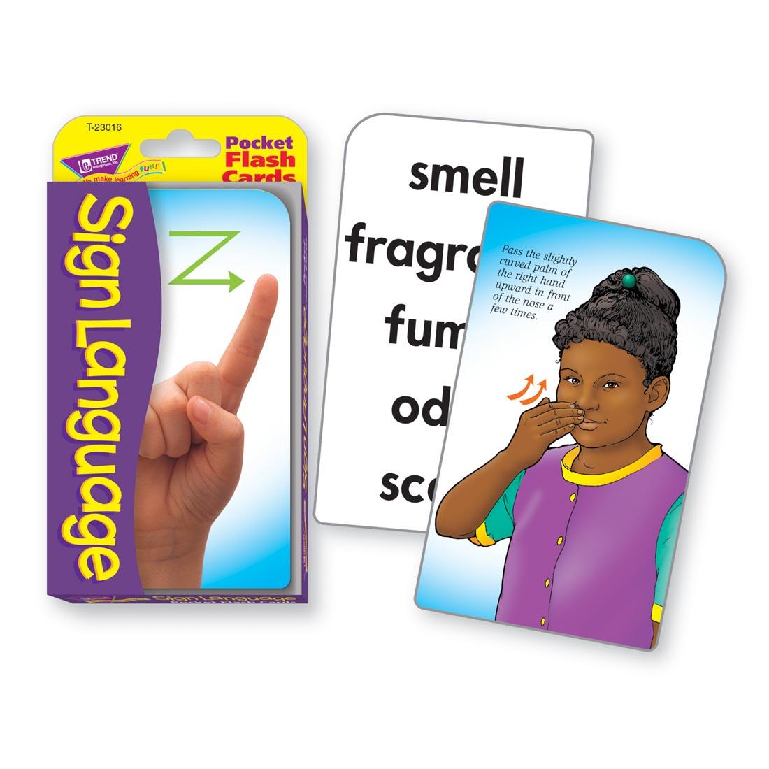TREND Sign Language Pocket Flash Cards