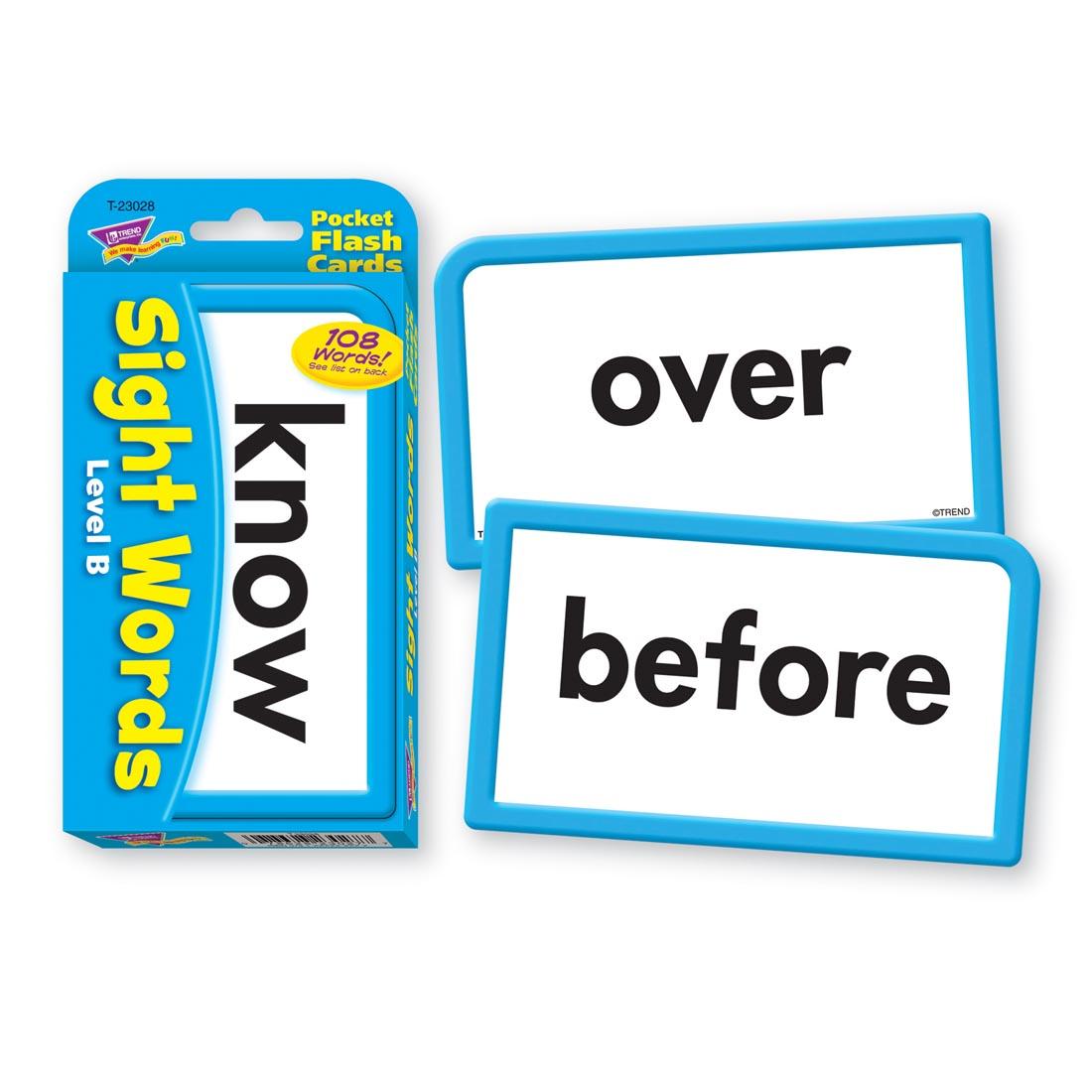 TREND Sight Words Pocket Flash Cards Level B