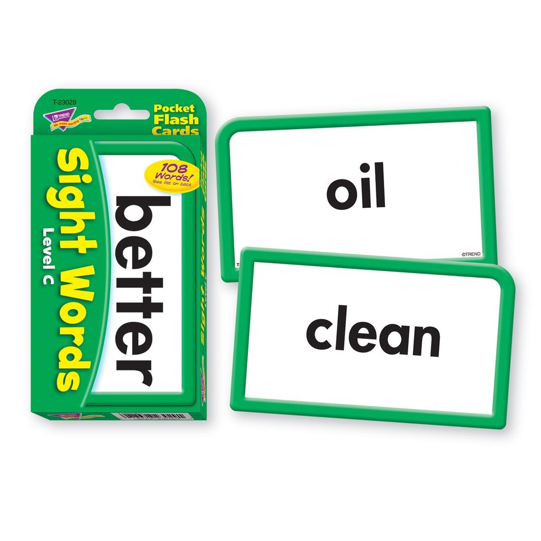 TREND Sight Words Pocket Flash Cards Level C