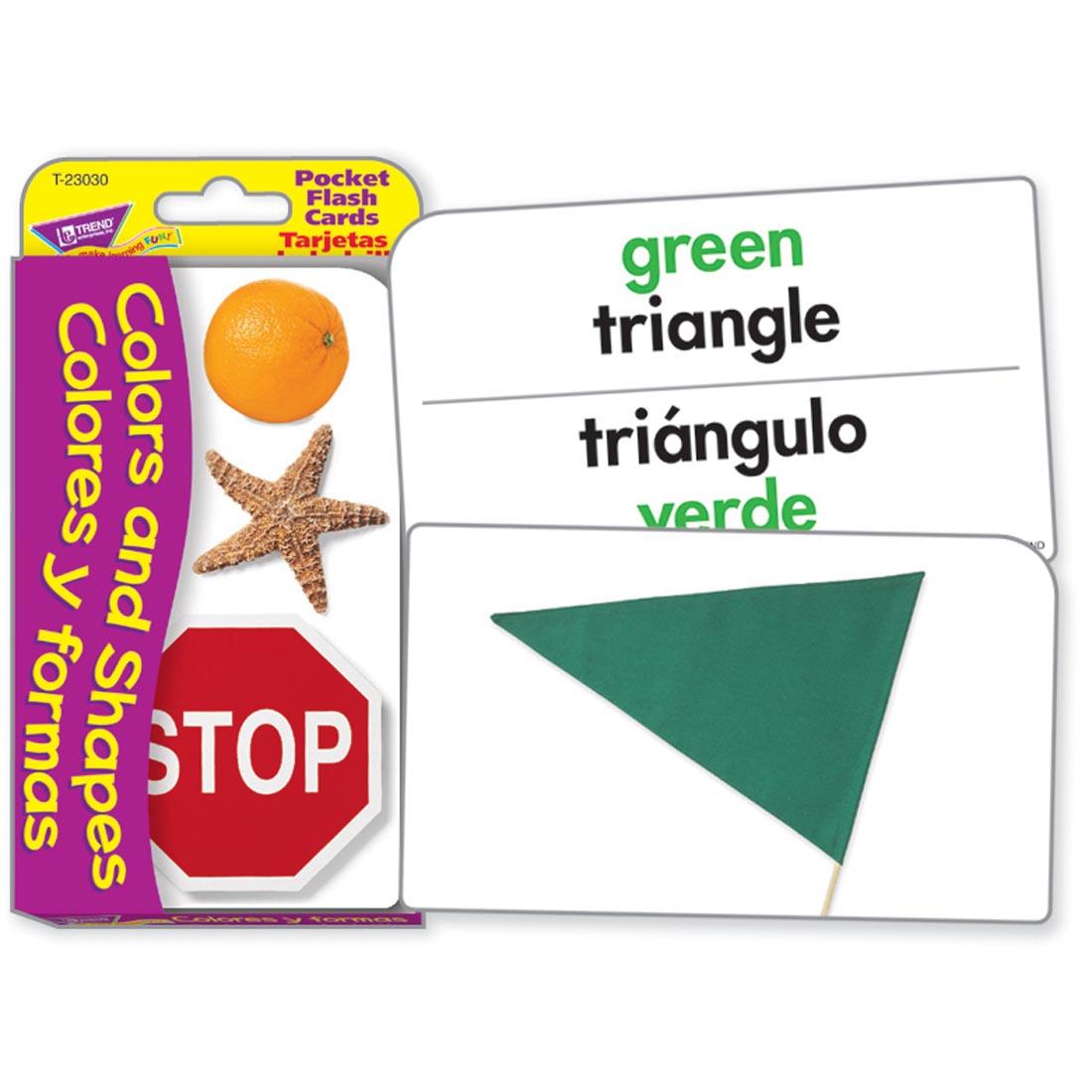 TREND Colors and Shapes/Colores y Formas Pocket Flash Cards
