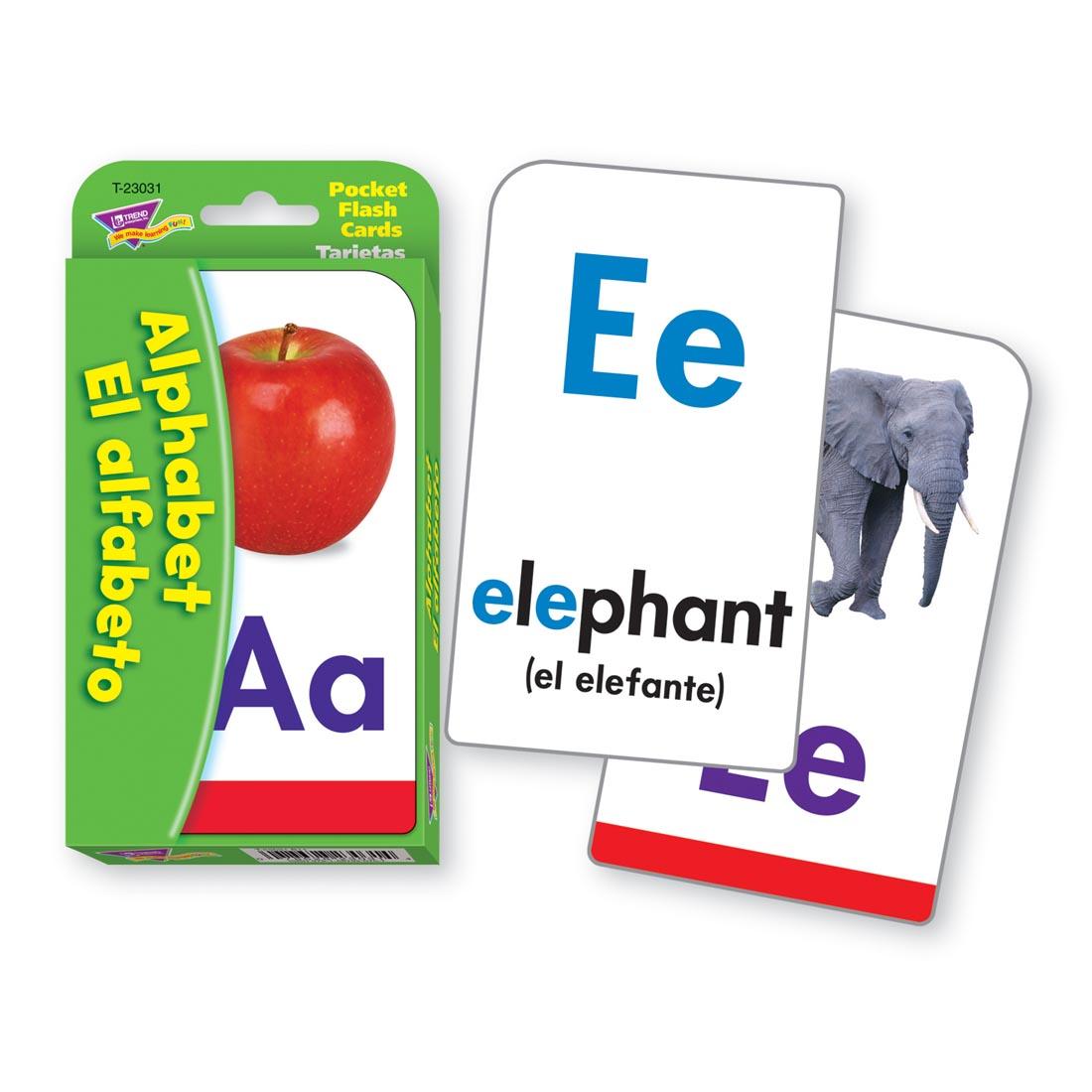 TREND Alphabet/El Alfabeto Pocket Flash Cards