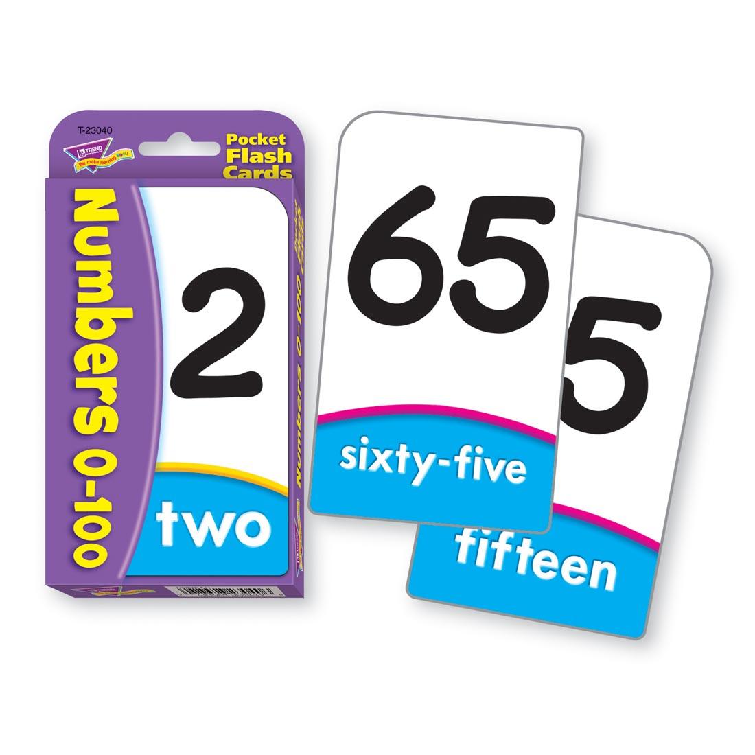 TREND Numbers 0-100 Pocket Flash Cards