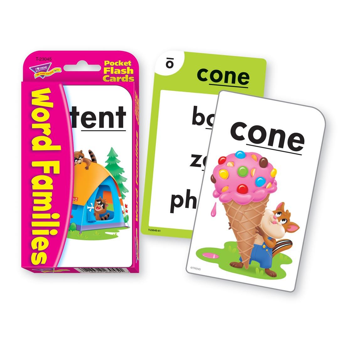 TREND Word Families Pocket Flash Cards