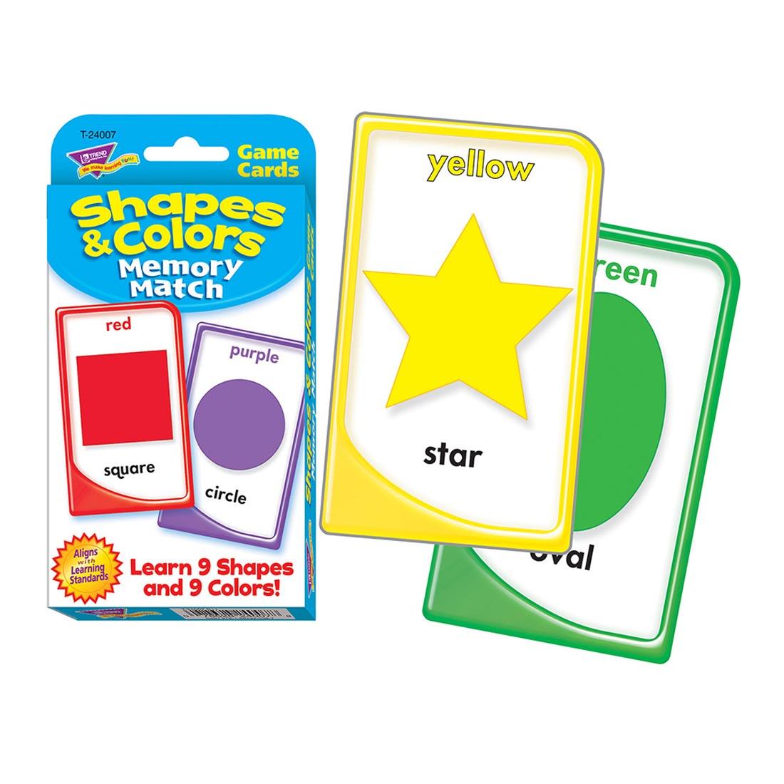 TREND Colors and Shapes Memory Match Challenge Cards