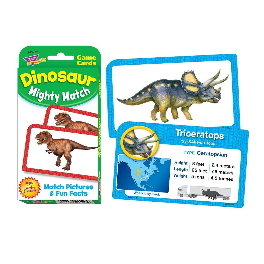 TREND Dinosaur Mighty Match Challenge Cards